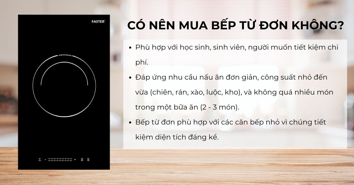 Review bếp từ đơn giá, có nên mua bếp từ đơn không?